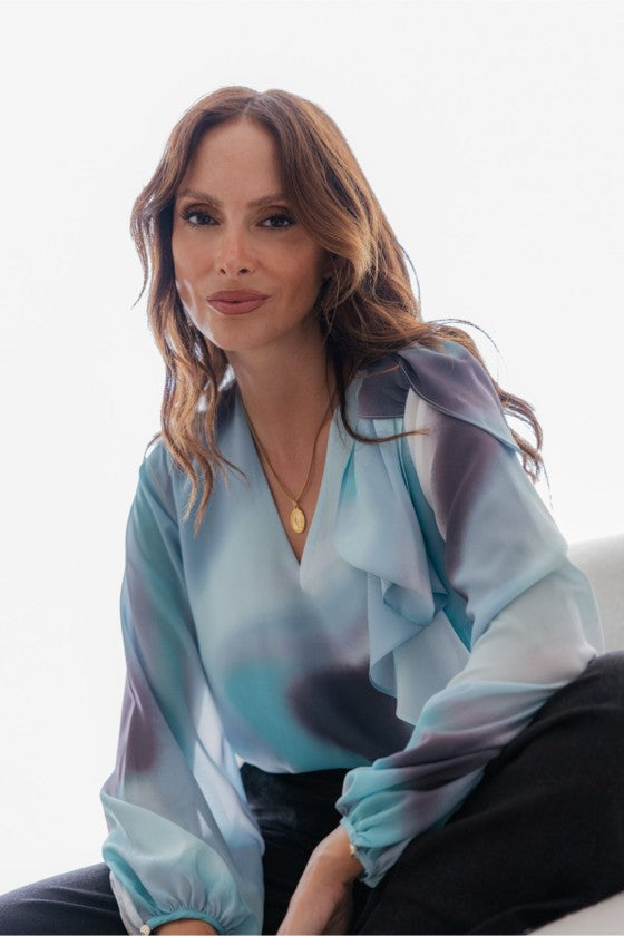 Túnica laço estampado