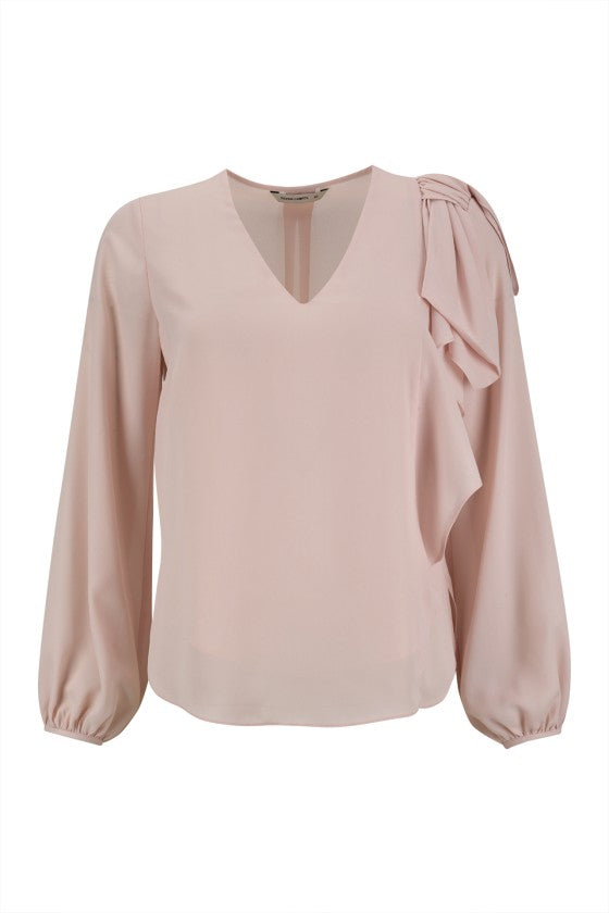 Túnica laço rosa nude
