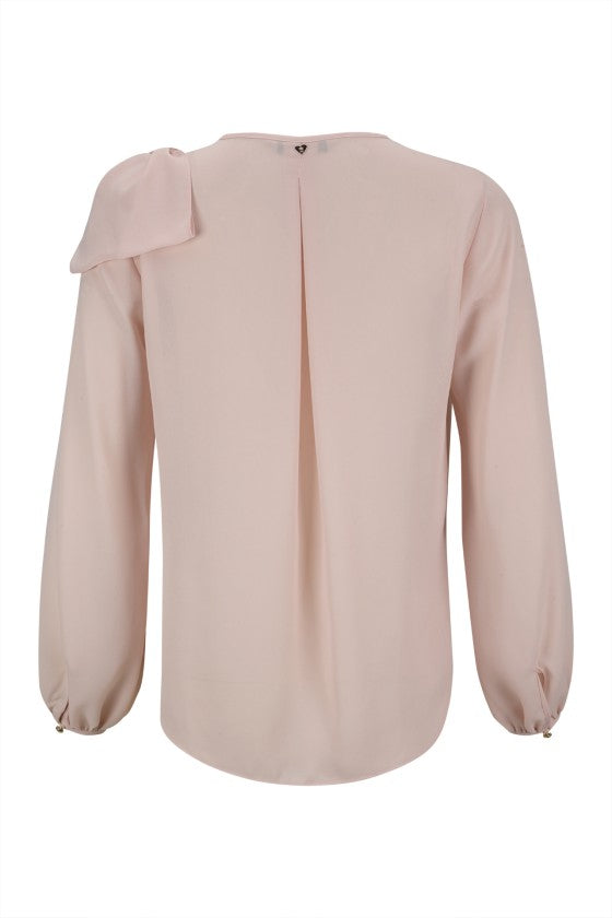Túnica laço rosa nude